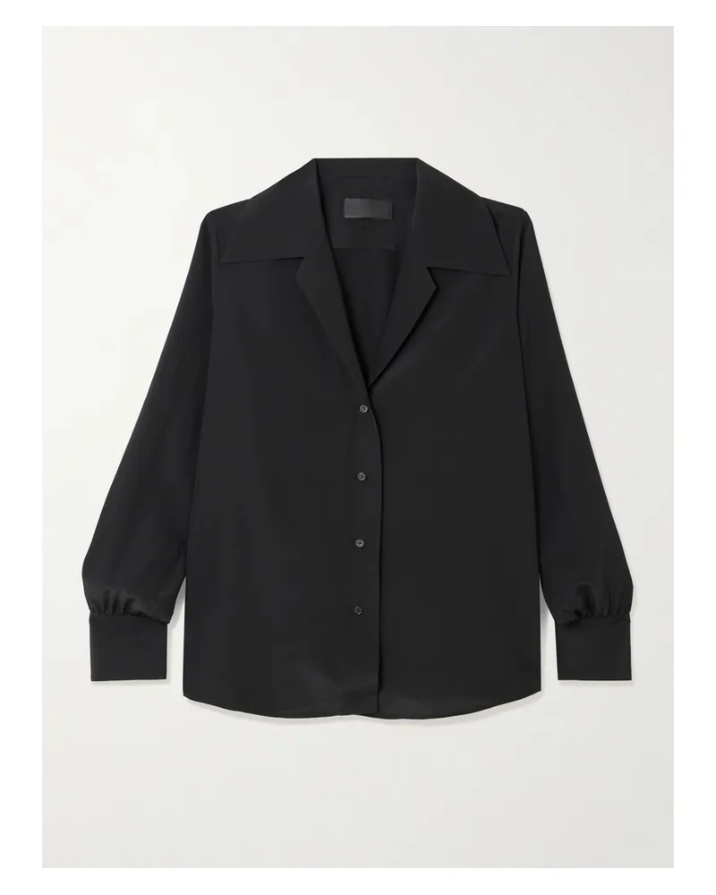 Nili Lotan Joxe Hemd Aus Seide - Schwarz Schwarz