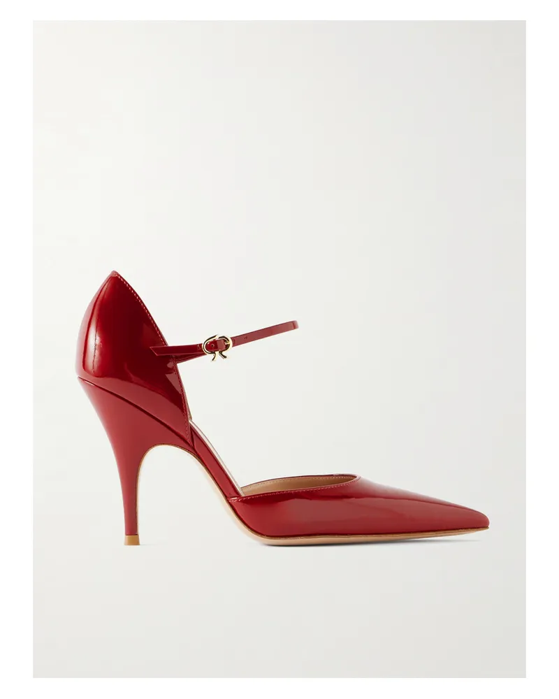 Gianvito Rossi Nuit 95 Patent-leather Pumps - Red Red
