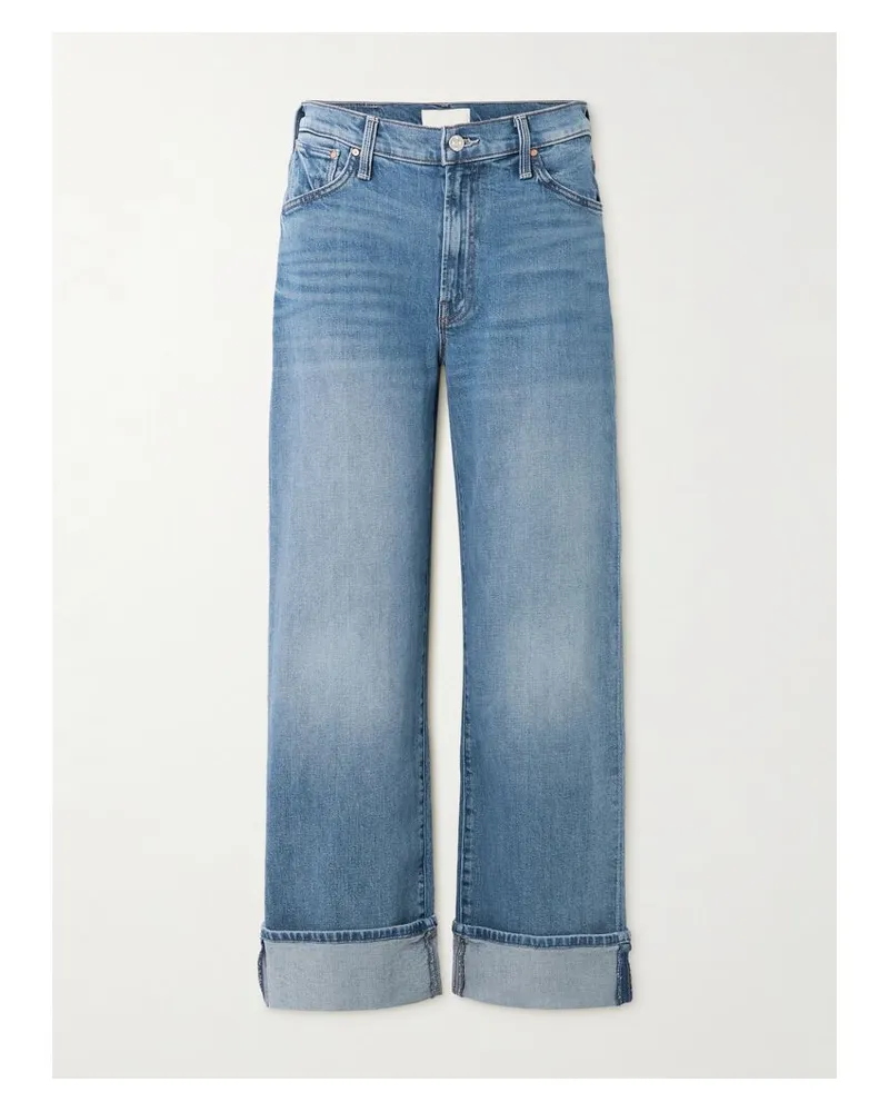 Mother Dodger Flood Halbhohe Jeans - Blau Blau