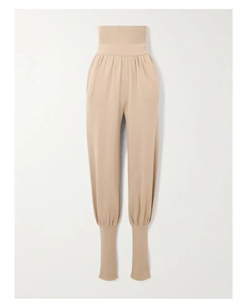 Altuzarra Xander Hose Aus Einer Maulbeerseiden-baumwollmischung - Neutral Neutral