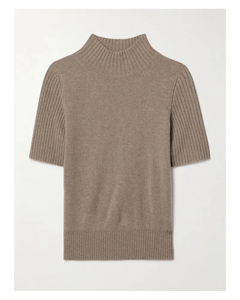KHAITE Talvi Pullover Aus Kaschmir Mit Stehkragen - Braun Braun