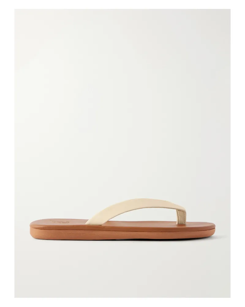 Ancient Greek Sandals Saionara Leather Flip Flops - Neutrals Neutrals