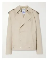 Burberry Trenchcoat aus Canvas Creme