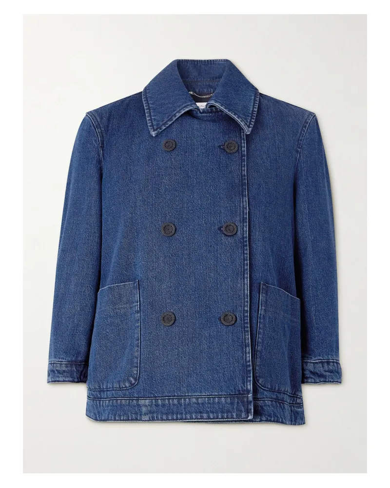 Altuzarra Hayden Doppelreihige Jeansjacke - Blau Blau