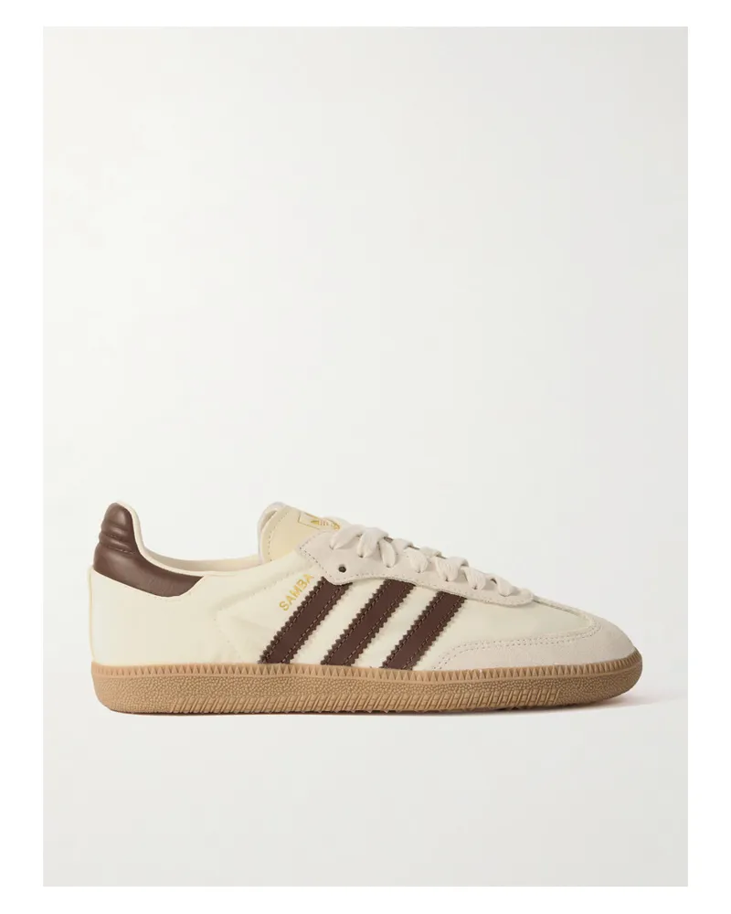 adidas Samba Og Sneakers aus Nylon und Leder Creme