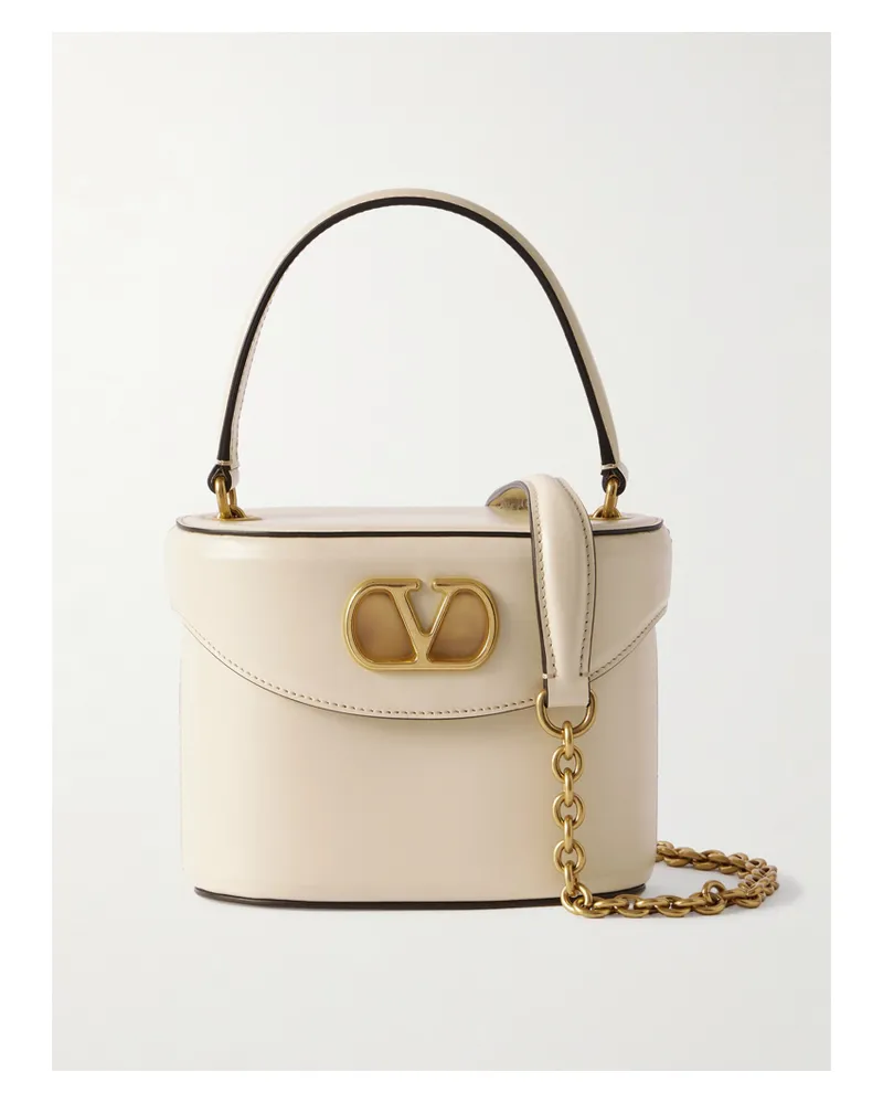 Valentino Garavani Vain Schultertasche Aus Leder - Wollweiß Wollweiß