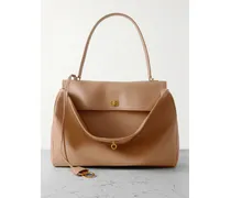 Rodeo Large Leather Shoulder Bag - Neutrals