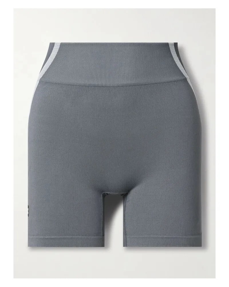 ON Studio Shorts Aus Geripptem Recyceltem Stretch-material - Grau Grau