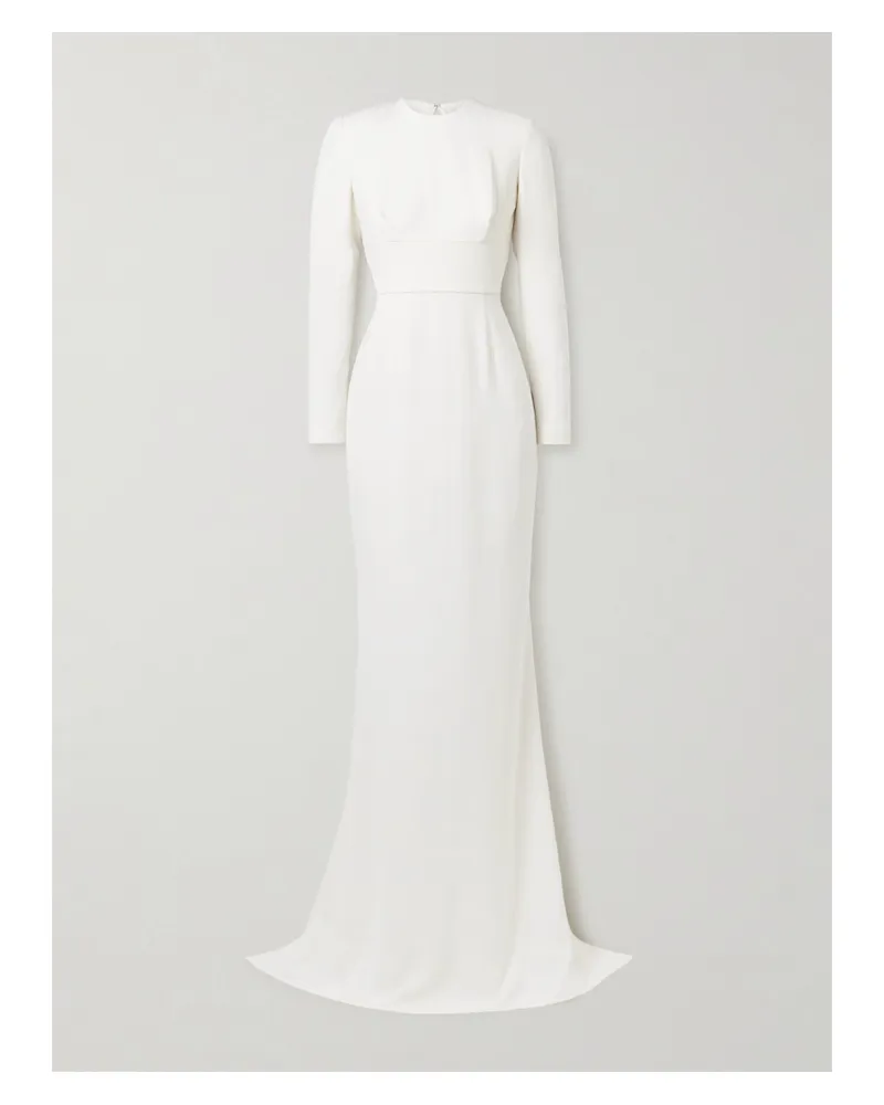 Stella McCartney Open-back Crepe Gown - White White