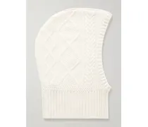 Cable-knit Cashmere Balaclava - Neutrals