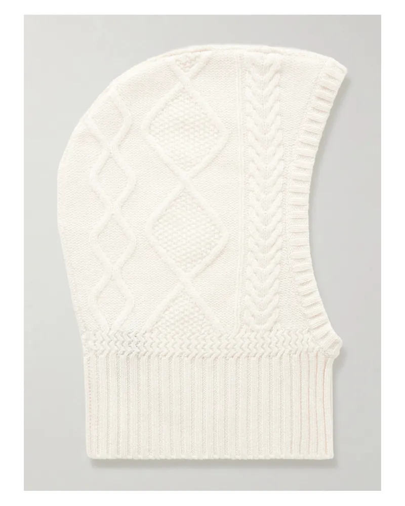 arch4 Cable-knit Cashmere Balaclava - Neutrals Neutrals