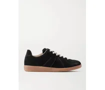 Replica Sneakers Aus Veloursleder - Schwarz