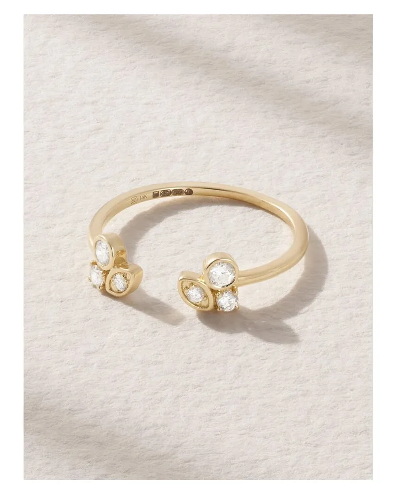 Sydney Evan Ring Aus 14 Karat Gold Mit Diamant Gold