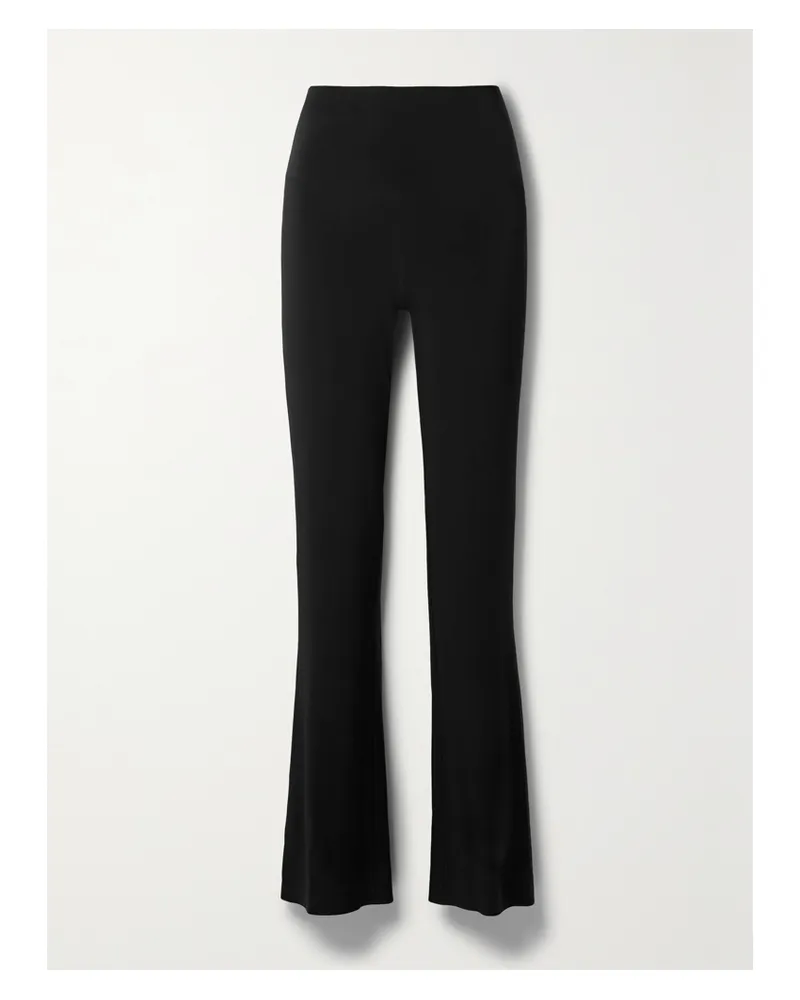 Norma Kamali Stretch-jersey Straight-leg Pants - Black Black