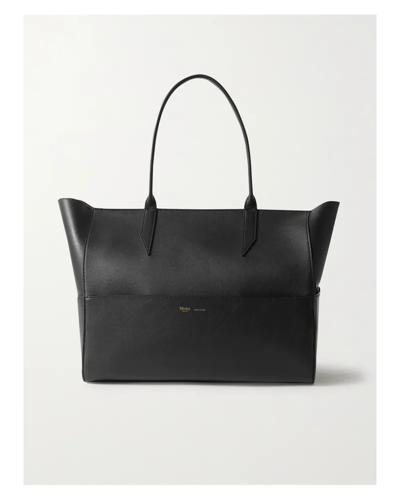 Métier Incognito Small Leather Tote - Black Black
