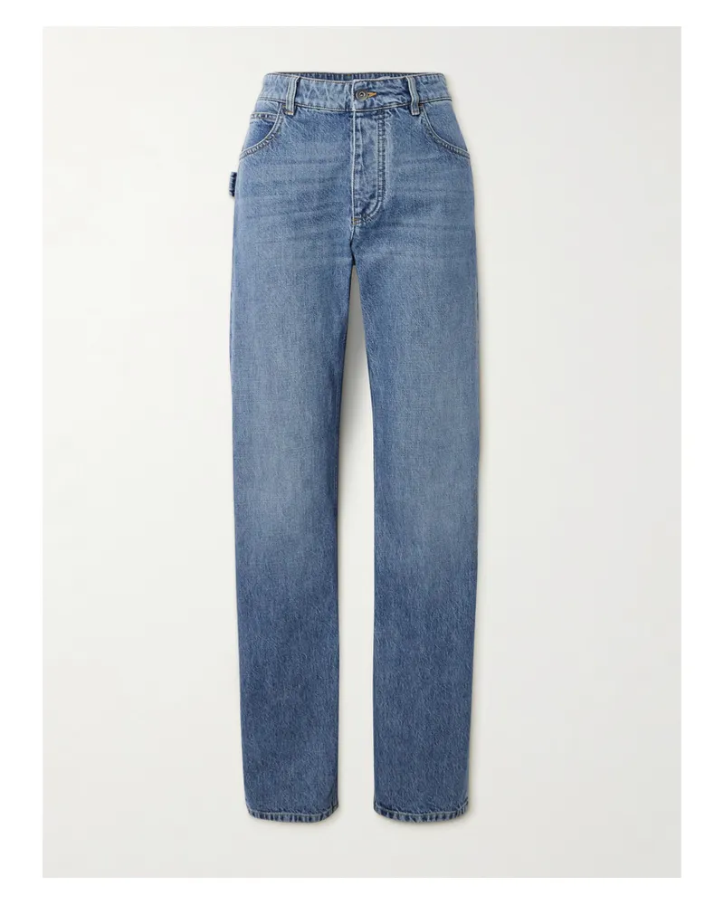 Bottega Veneta High-rise Straight-leg Jeans - Blue Blue