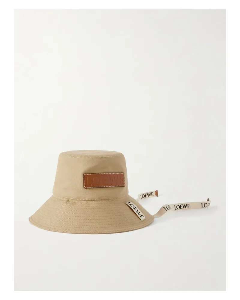 Loewe Paula's Ibiza Fischerhut Aus Baumwoll-canvas Mit Applikationen - Neutral Neutral