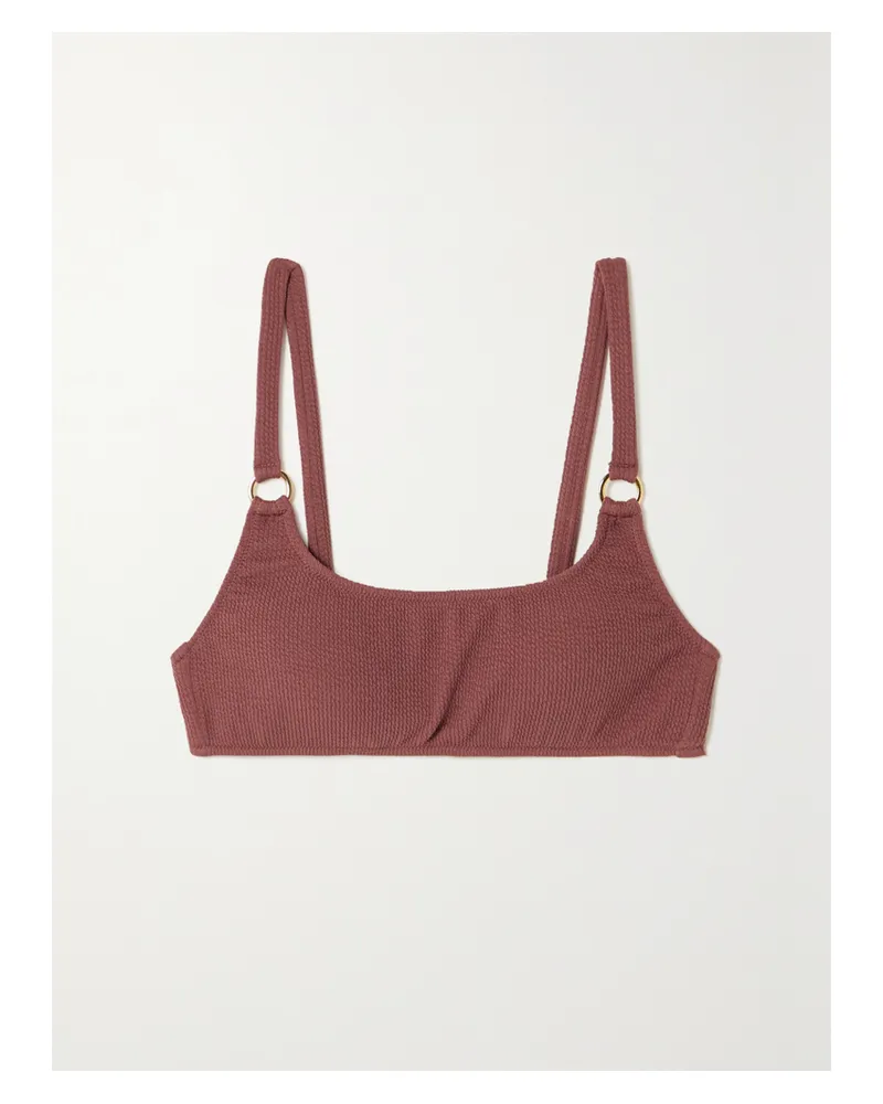 Melissa Odabash Bari Strukturiertes Bikini-oberteil - Braun Braun
