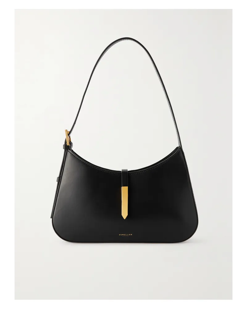 DeMELLIER Tokyo Leather Shoulder Bag - Black Black