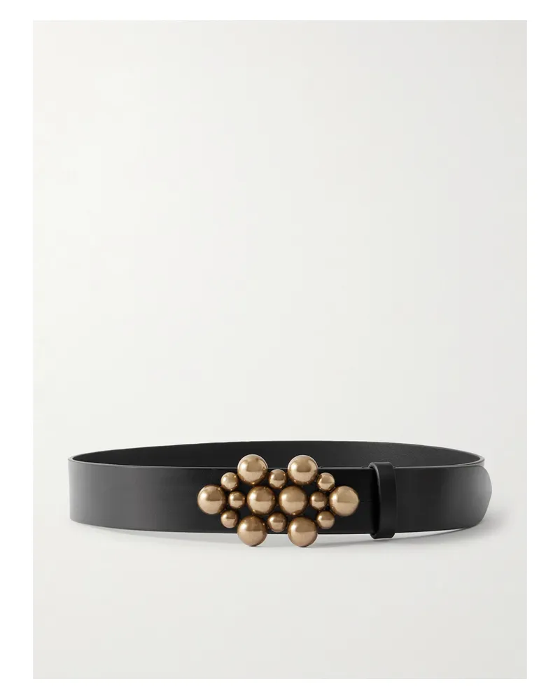 Isabel Marant Vickia Embellished Leather Belt - Black Black