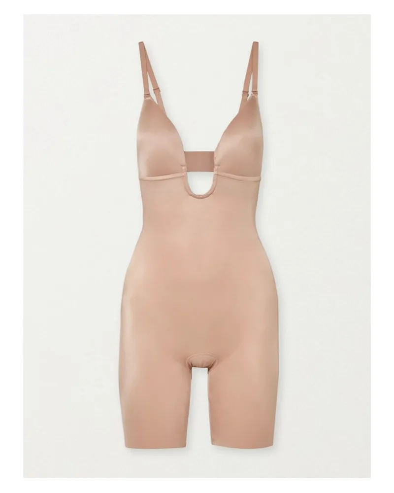Spanx Suit Your Fancy Body Aus Stretch-jersey - Neutral Neutral