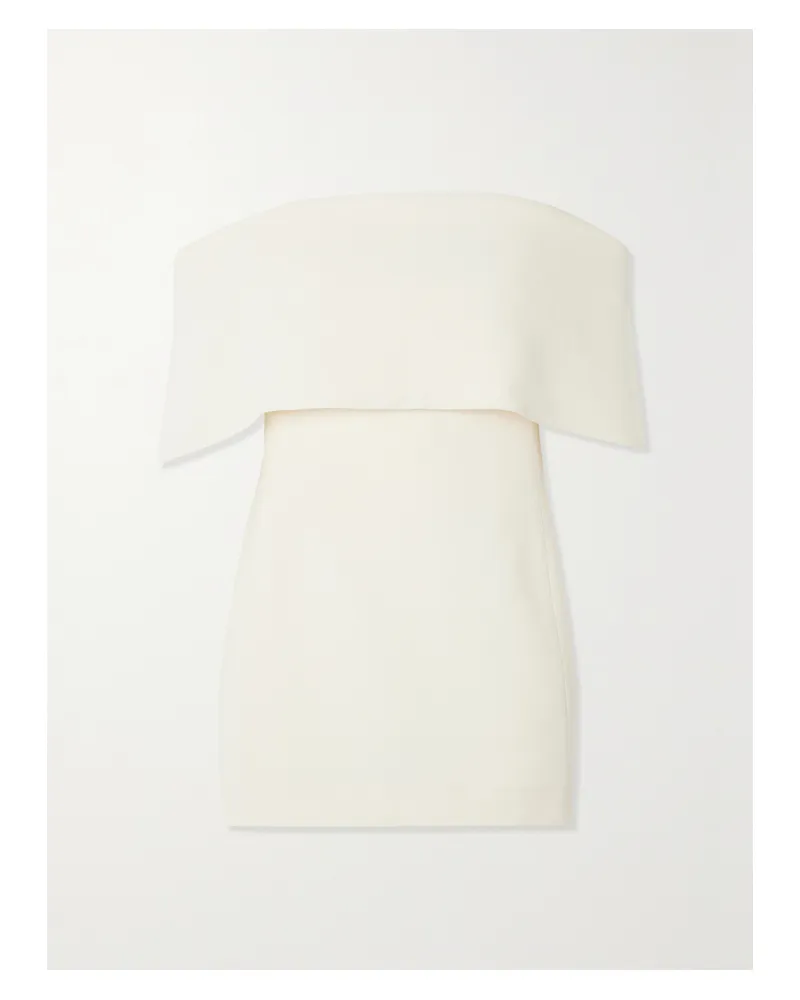 Totême Schulterfreies Oberteil Aus Crêpe - Weiß Weiß