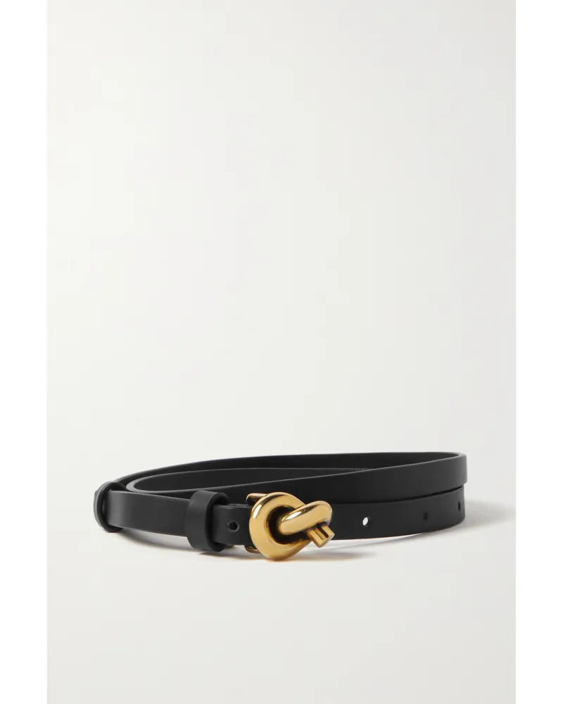 Bottega Veneta Leather Belt - Black Black