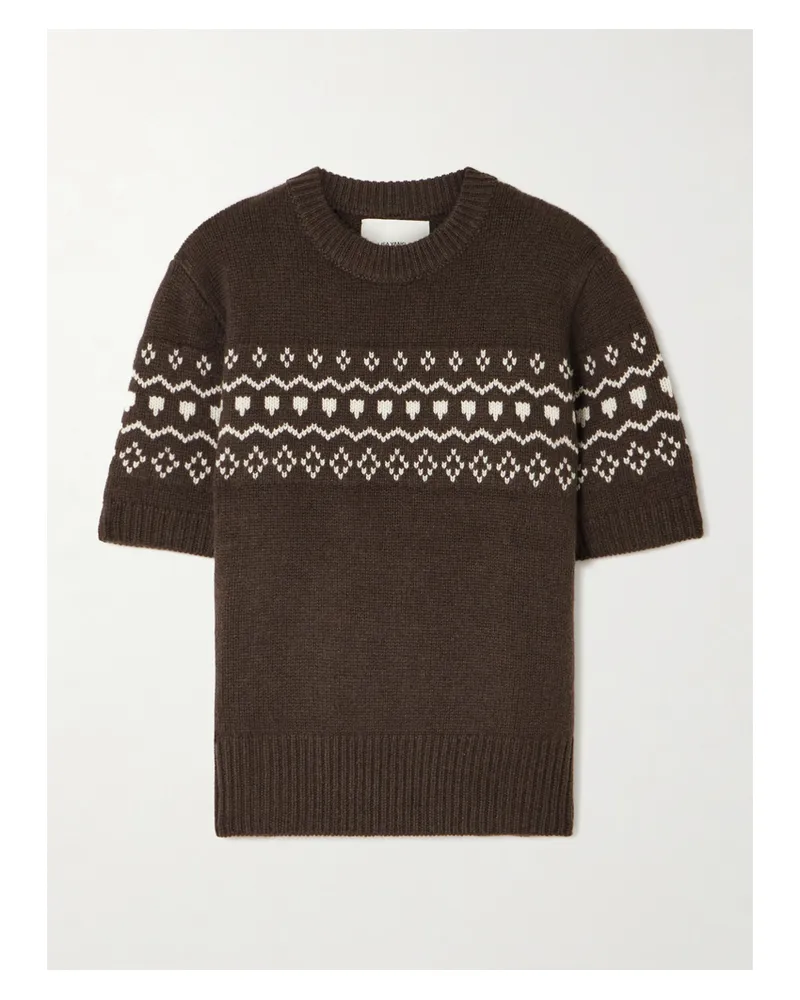 Lisa Yang Ylva Kaschmirpullover Mit Fair-isle-muster - Braun Braun