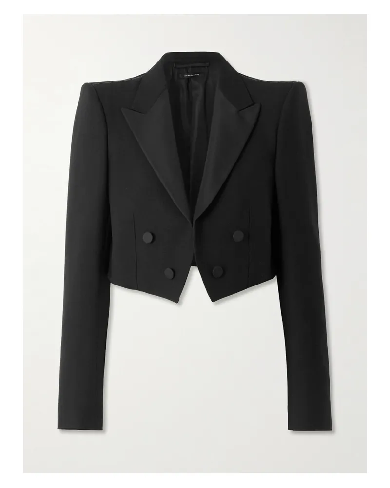 Tom Ford Blazer Aus Einer Mischung Aus Wolle, Mohair Und Seide - Schwarz Schwarz