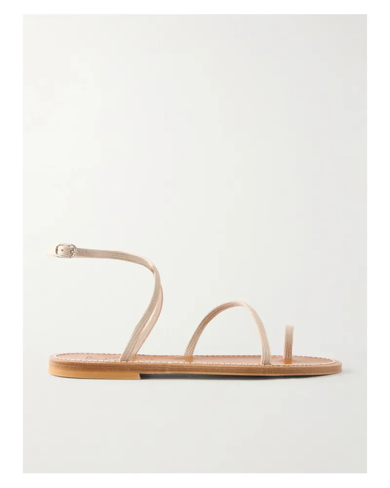 K.Jacques  Loki Leather Thong Sandals - Neutrals Neutrals