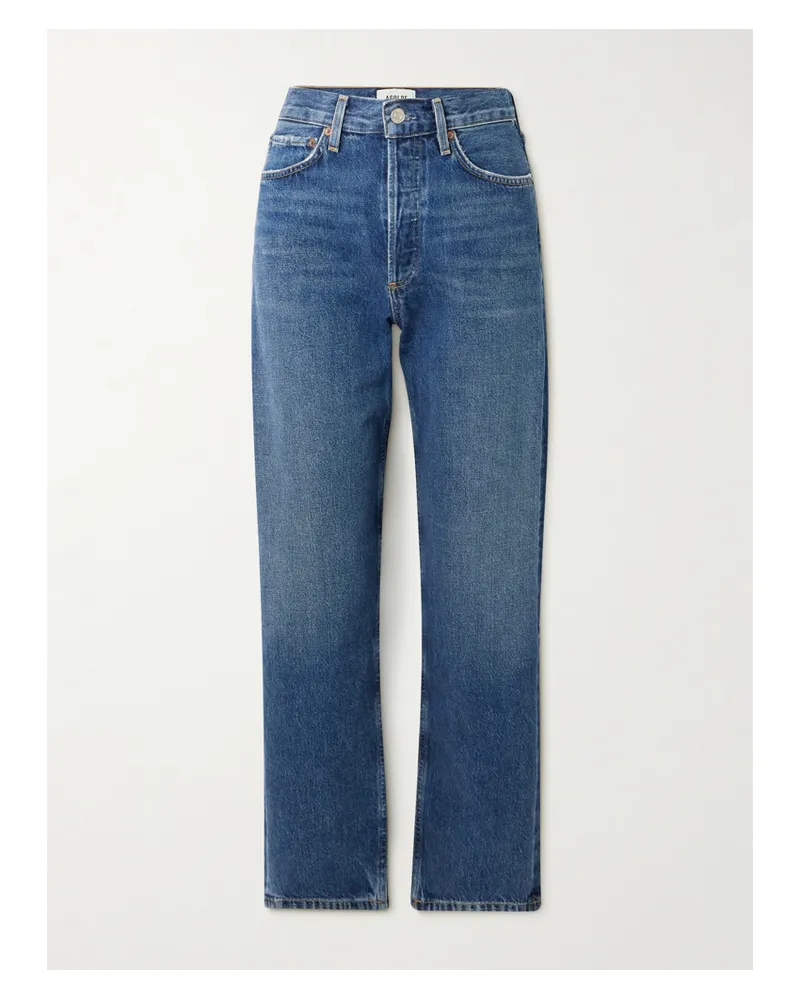AGOLDE 90s Hoch Sitzende Jeans Mit Geradem Bein - Blau Blau