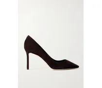 Romy 85 Pumps Aus Veloursleder - Braun