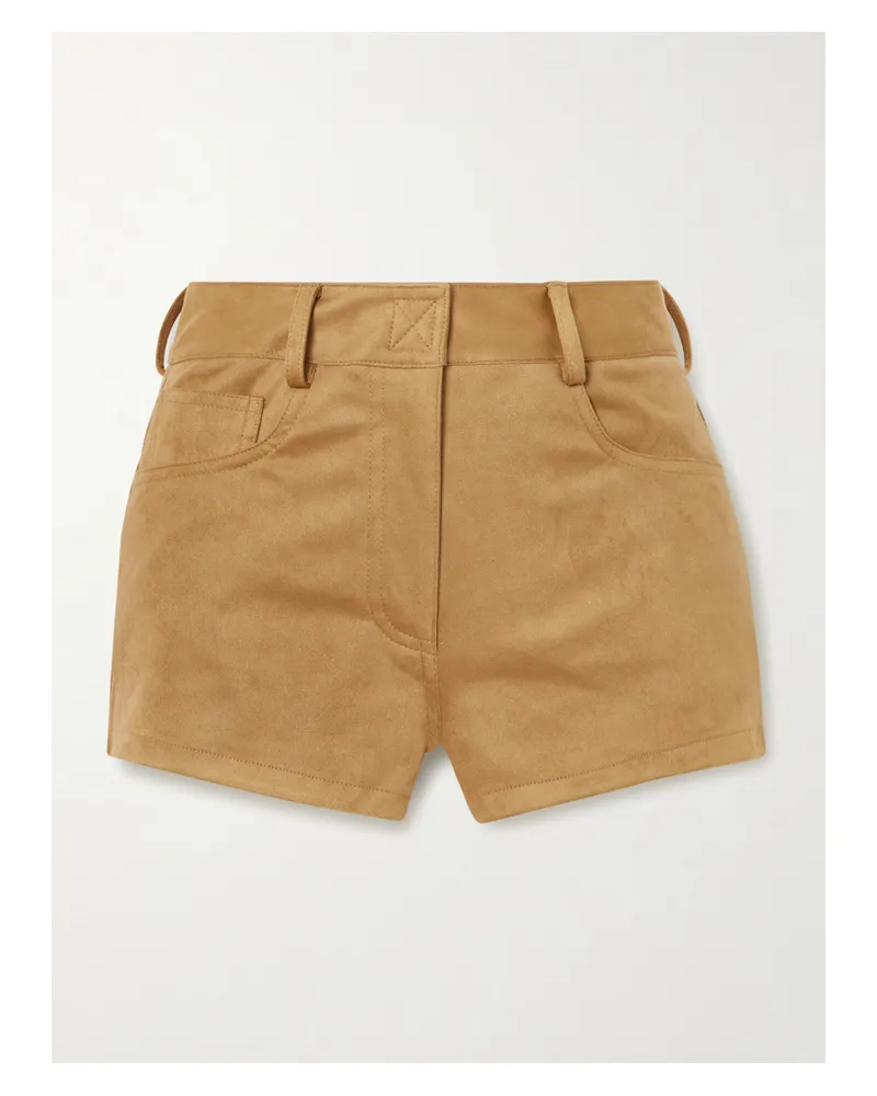 Norma Kamali Brushed Shorts - Brown Brown