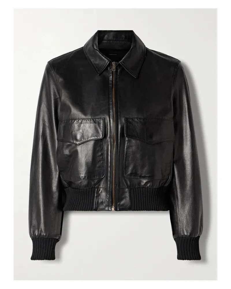 Nili Lotan Redley Lederjacke - Schwarz Schwarz
