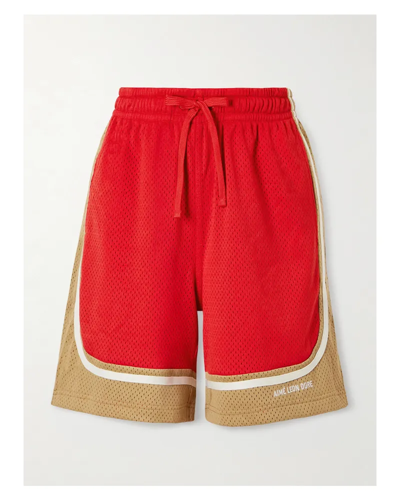 Aimé Leon Dore Novelty Mesh Shorts - Red Red