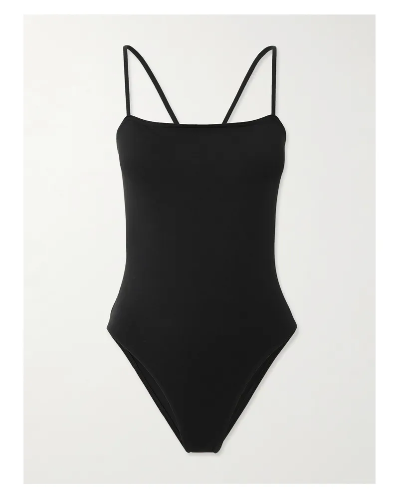 Eres Dandy Bow-detailed Open-back Swimsuit - Black Black