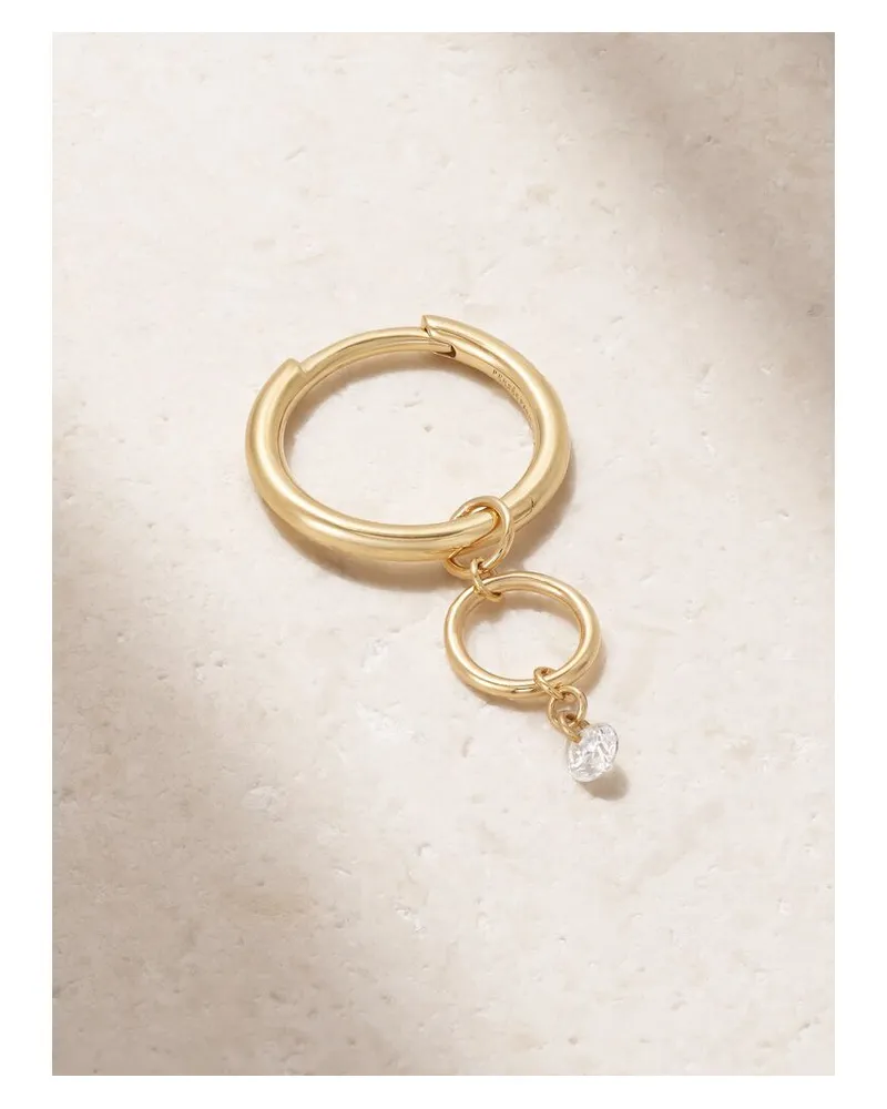 PERSEE Circles Einzelne Creole Aus 18 Karat Gold Mit Diamant Gold