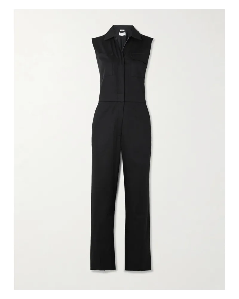 Rivet Utility Jumpsuit aus Twill aus einer Baumwollmischung Schwarz