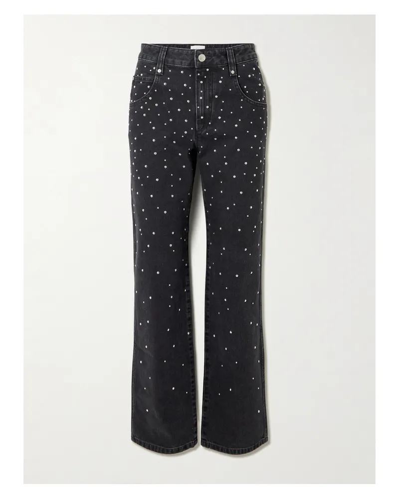 Isabel Marant Brinsa Hoch Sitzende Skinny Jeans Mit Nieten - Schwarz Schwarz