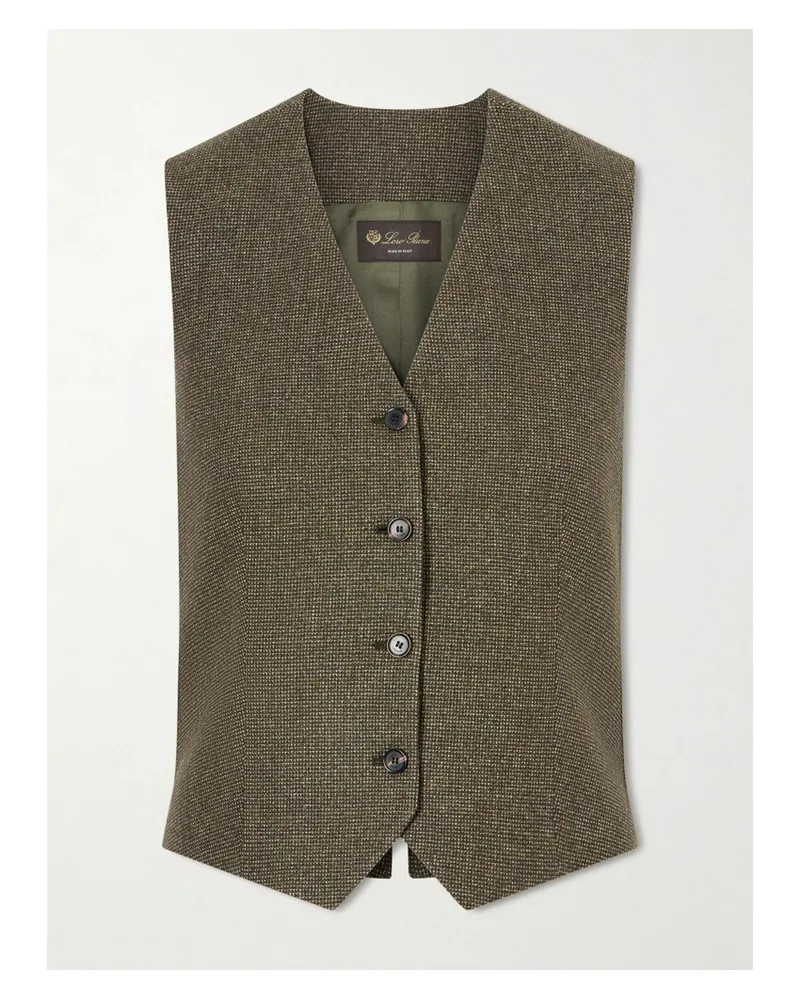 Loro Piana Wool And Cashmere-blend Vest - Green Green
