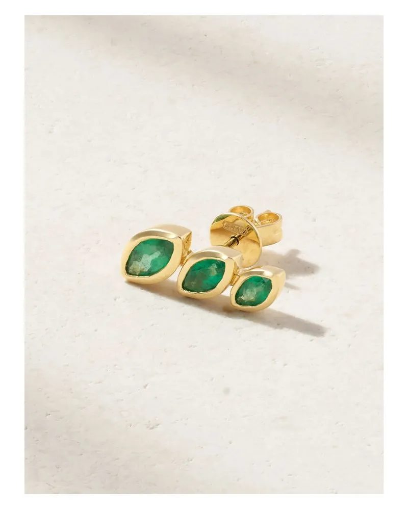 SHAY Ohrstecker Aus 18 karat Gold Mit Smaragden Gold