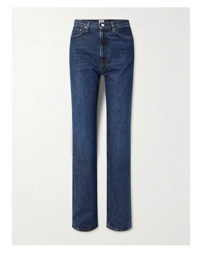 Totême Net Sustain Hoch Sitzende Jeans Mit Geradem Bein - Blau Blau