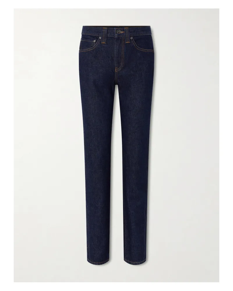 KHAITE Farley High-rise Straight-leg Jeans - Blue Blue