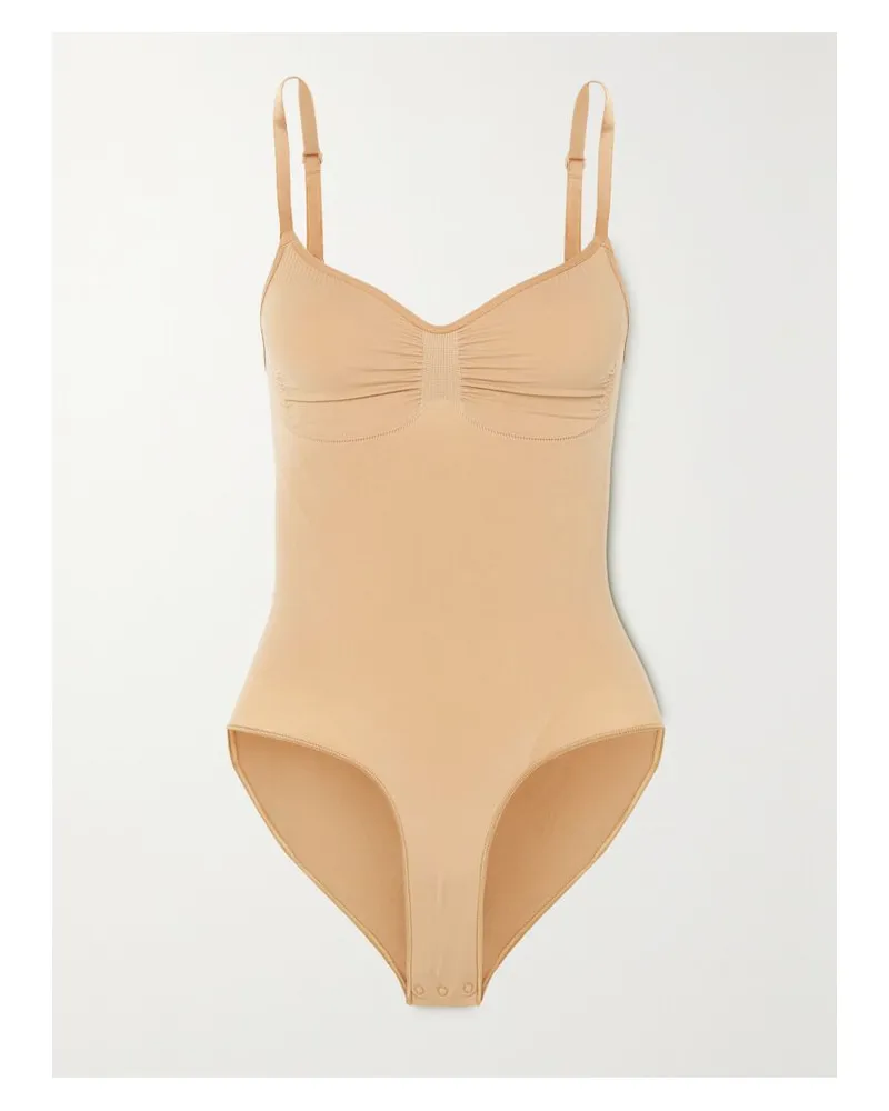 SKIMS Seamless Sculpt Brief Bodysuit – Ochre – Body - Neutral Neutral