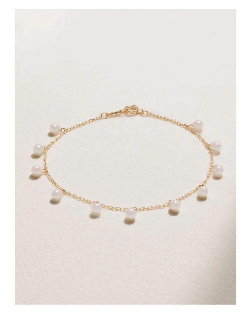 MIZUKI Armband Aus 14 Karat Gold Mit Perlen Gold