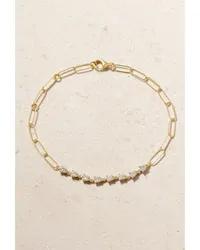 Stone & Strand Armband aus 10 Karat  mit Diamanten Gold