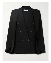 Stella McCartney Blazer aus Twill aus einer Wollmischung Schwarz