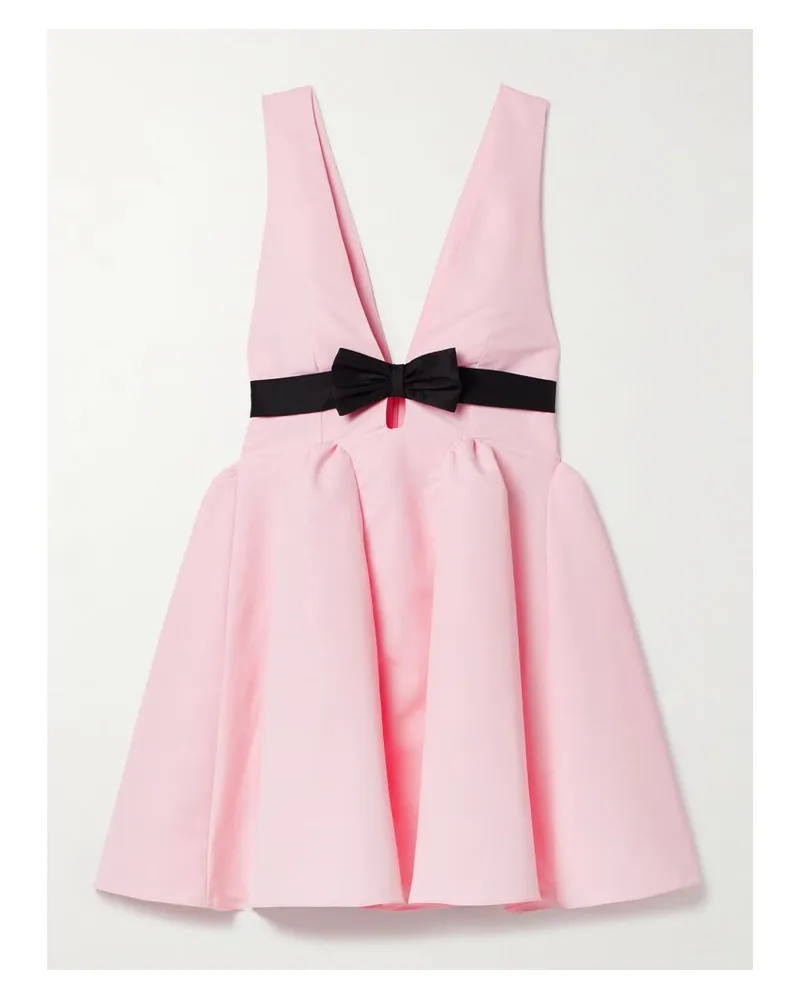 Kika Vargas Charlize Minikleid Aus Webstoff Mit Schleife - Pink Pink
