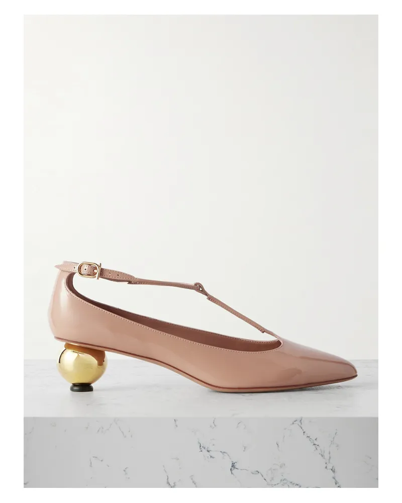 Ferragamo Tania Pumps Aus Lackleder - Neutral Neutral