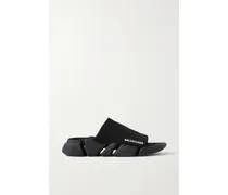 Speed 2.0 Logo-print Stretch-knit Slides - Black